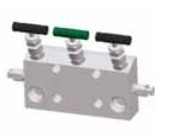 3DSS-FNS8-L - FITOK 3-fach Ventilblock als Manometerventil