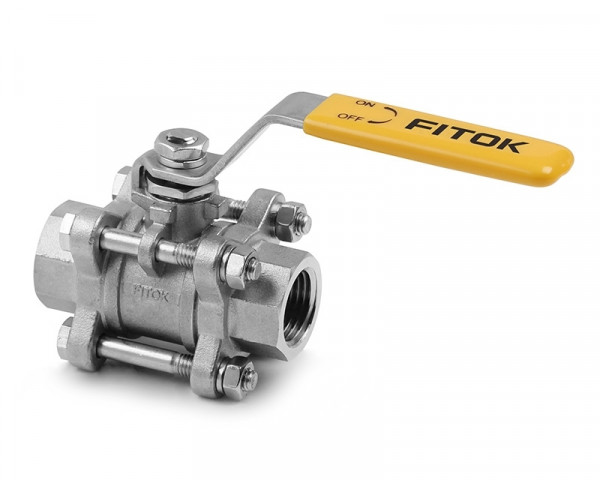 BG6L-FNS8-15 - FITOK 2-Wege Kugelhahn BG Serie, 3 tlg.