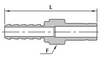 SS-HC-F8-MT10 - FITOK Schlauchverbinder Rohrstutzen