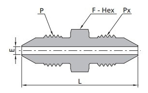 SS-MMA-MM6-MM4-HG - FITOK Adapter Medium Pressure Male Adapter