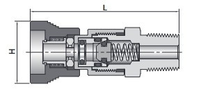 SS-QC6-RT4-B - FITOK Schnellverschlusskupplung 3/8" Körper