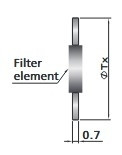 6L-GT-FR4-20M - FITOK Face Seal Dichtung mit Filter FR Serie