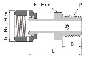 SS-WG-FR4-NS2 - FITOK Face Seal Verbinder FR Serie