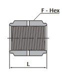 6L-BC-FR8 - FITOK Face Seal Kupplung FR Serie