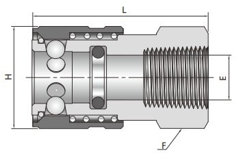 SS-QF4-FNS6-B - FITOK Schnellverschlusskupplung Körper QF4 Serie