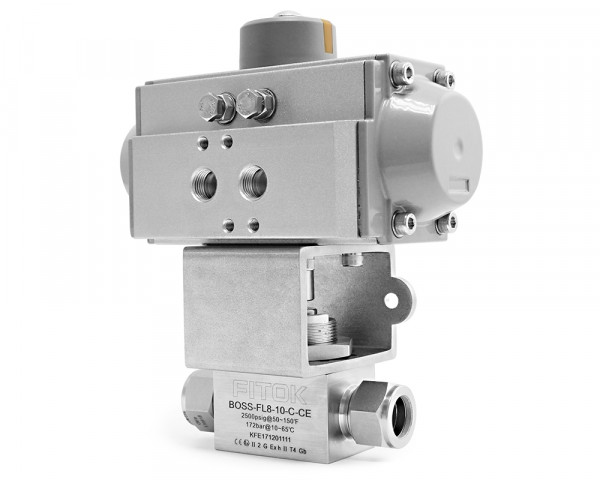 BOSS-ML6-05-C-CE - FITOK 2-Wege Kugelhahn BO Serie Pneumatik
