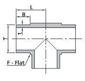 6LW-WT1-MTB10-F2 - FITOK BW T-Stück M Serie