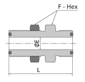 SS-BU-FO8 - FITOK Face Seal Schottverschraubung FO Serie