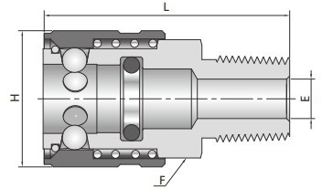 SS-QF4-RT4-B - FITOK Quick Connection 1/4" Körper