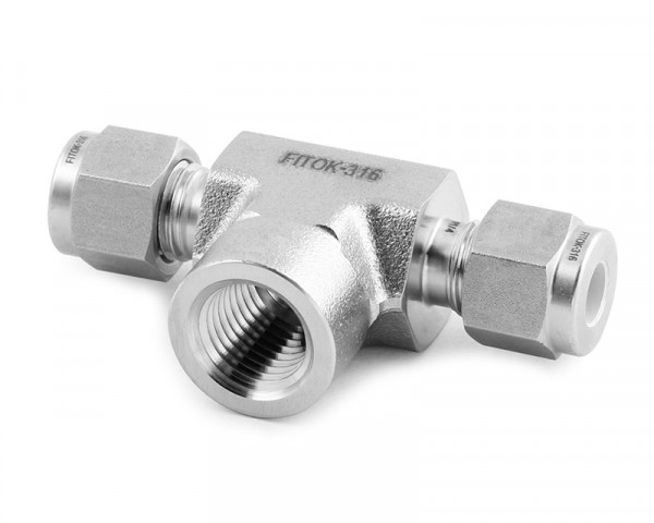 SS-TTF-ML12-NS2 - FITOK Aufschraub T-Stück NPT