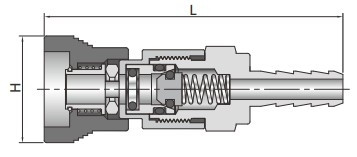 SS-QC8-HC8-B - FITOK Schnellverschlusskupplung 1/2" Körper